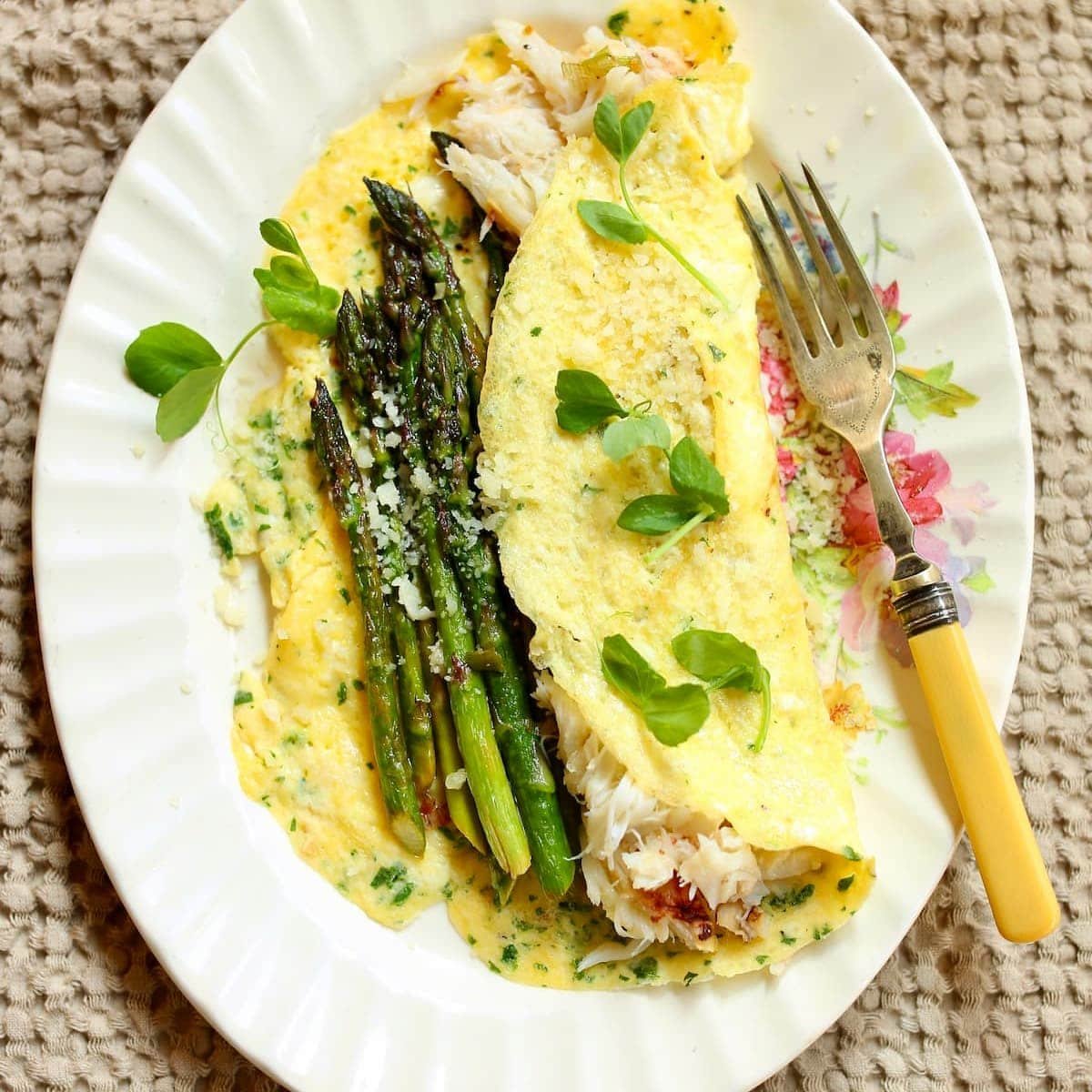 Crab Omelet Recipe